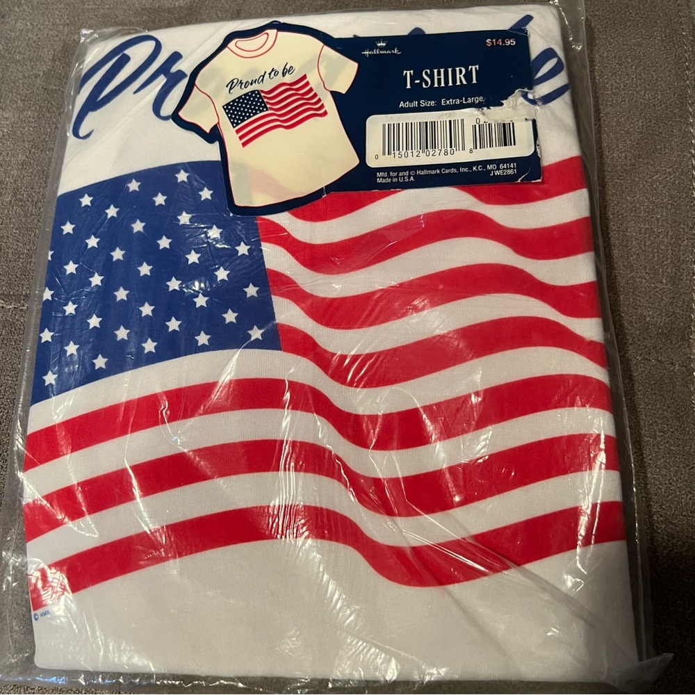 NWT Vintage Single Stitch Hallmark White Flag T-shirt SZ XL NIB
